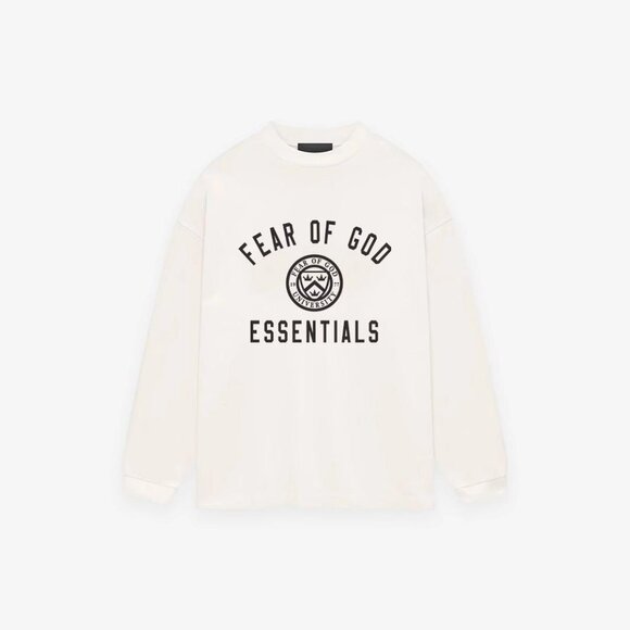 ESSENTIALS Holiday Core Logo Long Sleeve T-Shirt - Picture 1 of 1